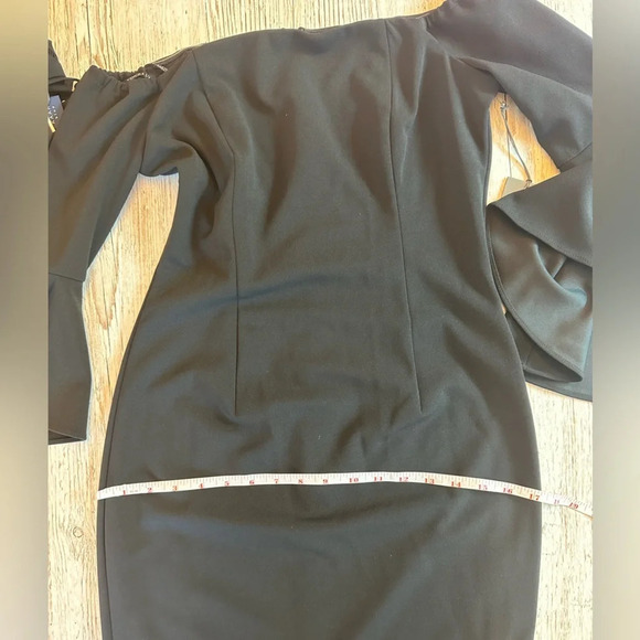 NWT VINCE CAMUTO | Black Off The Shoulder Dress 4 - Picture 13 of 14